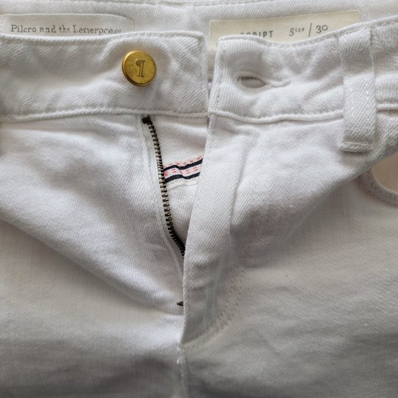 Anthropologie Pilcro and the Letterpress Script Distressed Cutoff Denim Shorts - Picture 12 of 15